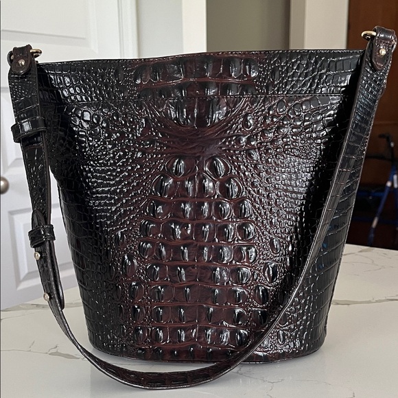 Brahmin Handbags - Brahmin Crocodile Embossed Bucket Bag